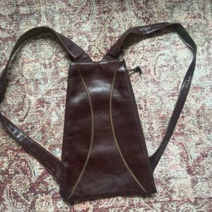 Ply New York Brown Leather Backpack Bag